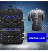 Backpack men usb external charge enlarge 15.6 inch laptop shoulders anti-theft waterproof travel