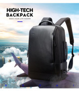 Backpack men usb external charge enlarge 15.6 inch laptop shoulders anti-theft waterproof travel
