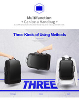 Backpack men usb external charge enlarge 15.6 inch laptop shoulders anti-theft waterproof travel