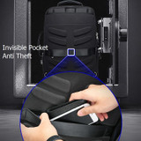 Backpack teenager men anti theft enlarge usb external charge 15.6 inch laptop waterproof school bags