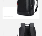 Backpack teenager men anti theft enlarge usb external charge 15.6 inch laptop waterproof school bags