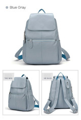 Backpacks women fashion 100% genuine leather casual travel knapsack laptop pocket schoolbag