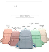 Backpacks women fashion 100% genuine leather casual travel knapsack laptop pocket schoolbag