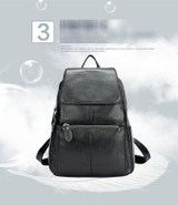 Backpacks women fashion 100% genuine leather casual travel knapsack laptop pocket schoolbag
