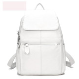 Backpacks women fashion 100% genuine leather casual travel knapsack laptop pocket schoolbag