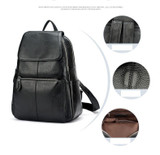 Backpacks women fashion 100% genuine leather casual travel knapsack laptop pocket schoolbag