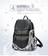 Backpacks women fashion 100% genuine leather casual travel knapsack laptop pocket schoolbag