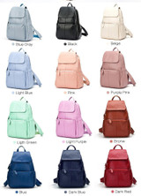 Backpacks women fashion 100% genuine leather casual travel knapsack laptop pocket schoolbag