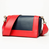Handbag women fashion genuine leather luxury small messenger shoulder panelled crossbody bags