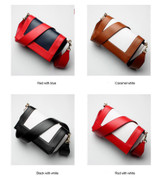 Handbag women fashion genuine leather luxury small messenger shoulder panelled crossbody bags