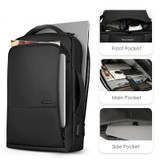 Backpack male teenager travel large capacity anti-thief bag usb charging 15.6 inch laptop waterproof