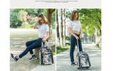 Luggage for women travel bag wheels cabin travel rolling trolley suitcase wheeled tote duffles