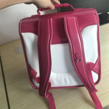 Backpack children school bag orthopedic students pu leather