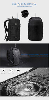 Backpack men for 15""17"" laptop water repellent multifunction bag usb charging travel large