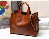 Handbag women luxury 100% real leather designer brand cowhide genuine shoulder messenger elegant tote