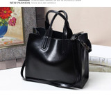 Handbag women luxury 100% real leather designer brand cowhide genuine shoulder messenger elegant tote