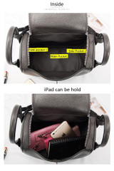 Handbags women's doctor style 100% genuine leather classic shoulder purse crossbody messenger tote satchel