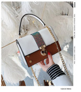 Handbags women's wave fashion super fire chain shoulder messenger sequin stitching horizontal square