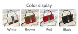 Handbags women's wave fashion super fire chain shoulder messenger sequin stitching horizontal square