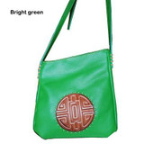 Handbags women genuine leather real bucket shoulder messenger cross-body mooncake embossed