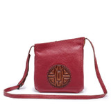Handbags women genuine leather real bucket shoulder messenger cross-body mooncake embossed