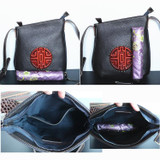 Handbags women genuine leather real bucket shoulder messenger cross-body mooncake embossed