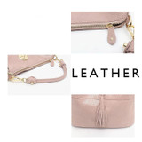 Handbag women luxury leather shoulder tassel hobo large soft purse messenger