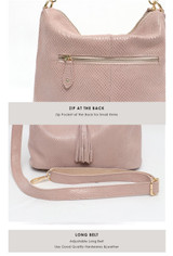 Handbag women luxury leather shoulder tassel hobo large soft purse messenger