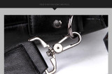 Briefcase male famous brand fashion simple business pu leather laptop casual travel bags shoulder