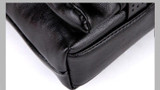 Briefcase male famous brand fashion simple business pu leather laptop casual travel bags shoulder