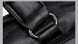 Briefcase male famous brand fashion simple business pu leather laptop casual travel bags shoulder