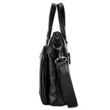Briefcase male famous brand fashion simple business pu leather laptop casual travel bags shoulder