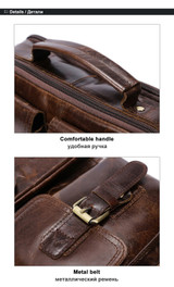 Handbag men messenger leather crossbody bags genuine shoulder hasp top-handle vintage