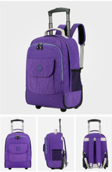 Backpack rolling luggage travel shoulder spinner high capacity wheels for suitcase trolley carry on duffle bag
