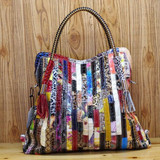 Bags women real cow leather brands cowhide genuine handbags snake messenger luxury tote