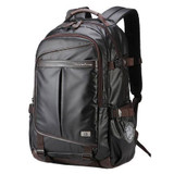 Backpack male multifunction leather fashion waterproof travel usb charging 15.6 inch laptop