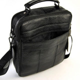 Handbag men genuine real leather shoulder bag classic retro messenger cross body 5 zip practical satchel work business