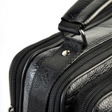 Handbag men genuine real leather shoulder bag classic retro messenger cross body 5 zip practical satchel work business