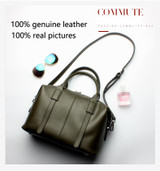 Handbag women tote bag 100% genuine leather luxury fashion crossbody messenger purse business shoulder