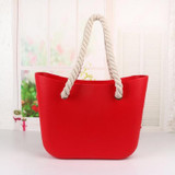Handbag women beach handles classic trim mini fashion silicone shoulder shopping top waterproof evening bag