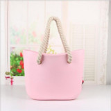 Handbag women beach handles classic trim mini fashion silicone shoulder shopping top waterproof evening bag