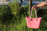 Handbag women beach handles classic trim mini fashion silicone shoulder shopping top waterproof evening bag