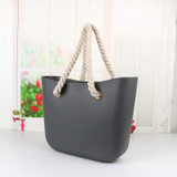 Handbag women beach handles classic trim mini fashion silicone shoulder shopping top waterproof evening bag