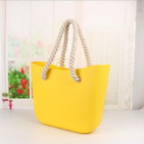 Handbag women beach handles classic trim mini fashion silicone shoulder shopping top waterproof evening bag