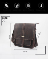 Satchel men's shoulder genuine leather casual messenger bag cowhide fashion