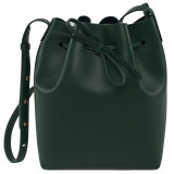 Bag women real leather bucket genuine shoulder handbag