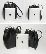 Bag women real leather bucket genuine shoulder handbag