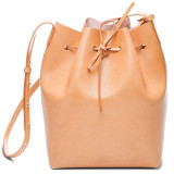 Bag women real leather bucket genuine shoulder handbag
