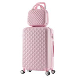 Rolling suitcase women 2pcs/set fashion 20/22/24/28 inch students trolley cosmetic bag case travel spinner password luggage