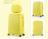 Rolling suitcase women 2pcs/set fashion 20/22/24/28 inch students trolley cosmetic bag case travel spinner password luggage